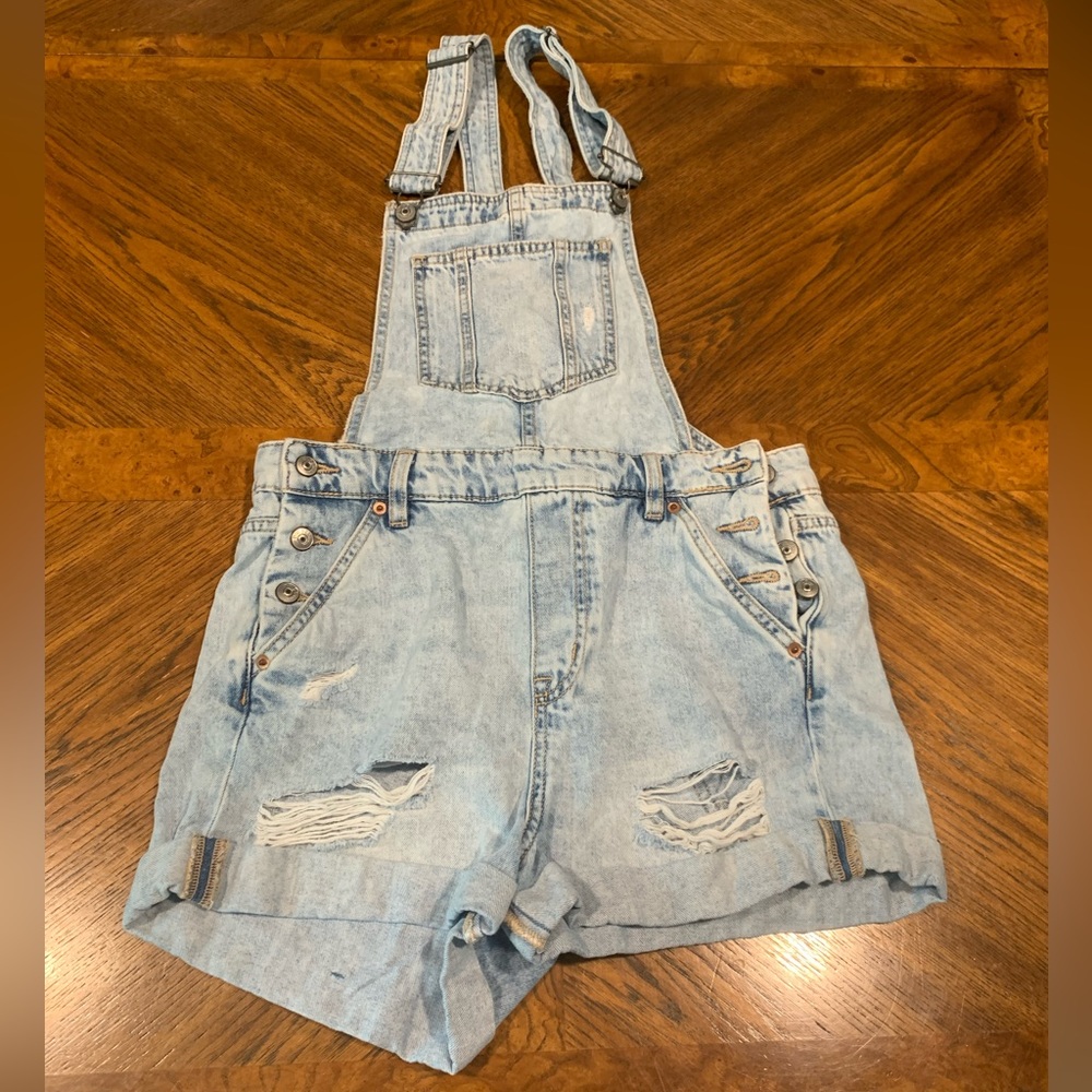 H&M short denim overalls